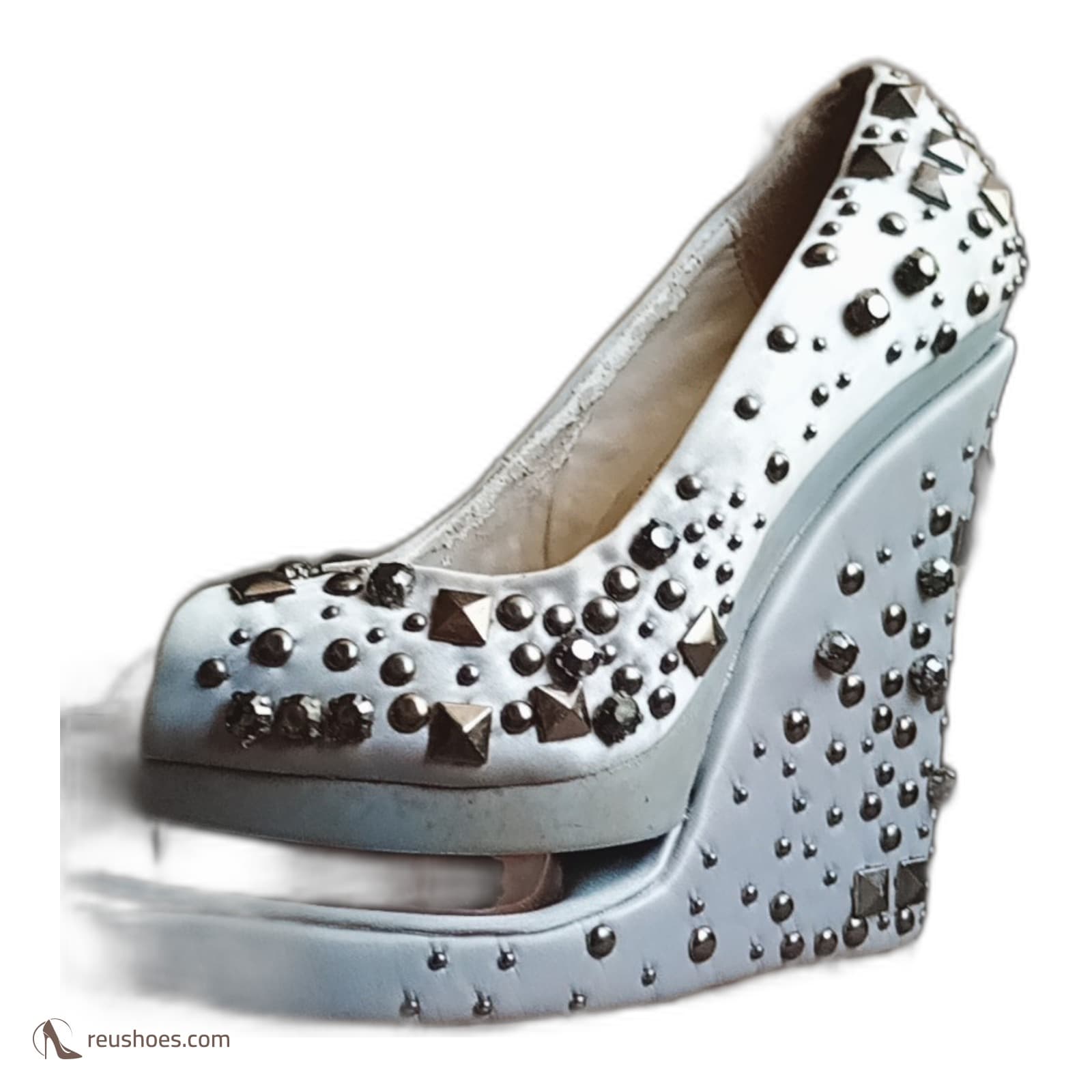 كعب نسائي Gianmarco Lorenzi رصاصي — مقاس 36 EU
